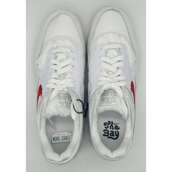 NEW Nike Air Max 1 PRM ‘The Bay’ White University Red FJ4451-100 Men’s Sz Multi - Picture 5 of 7